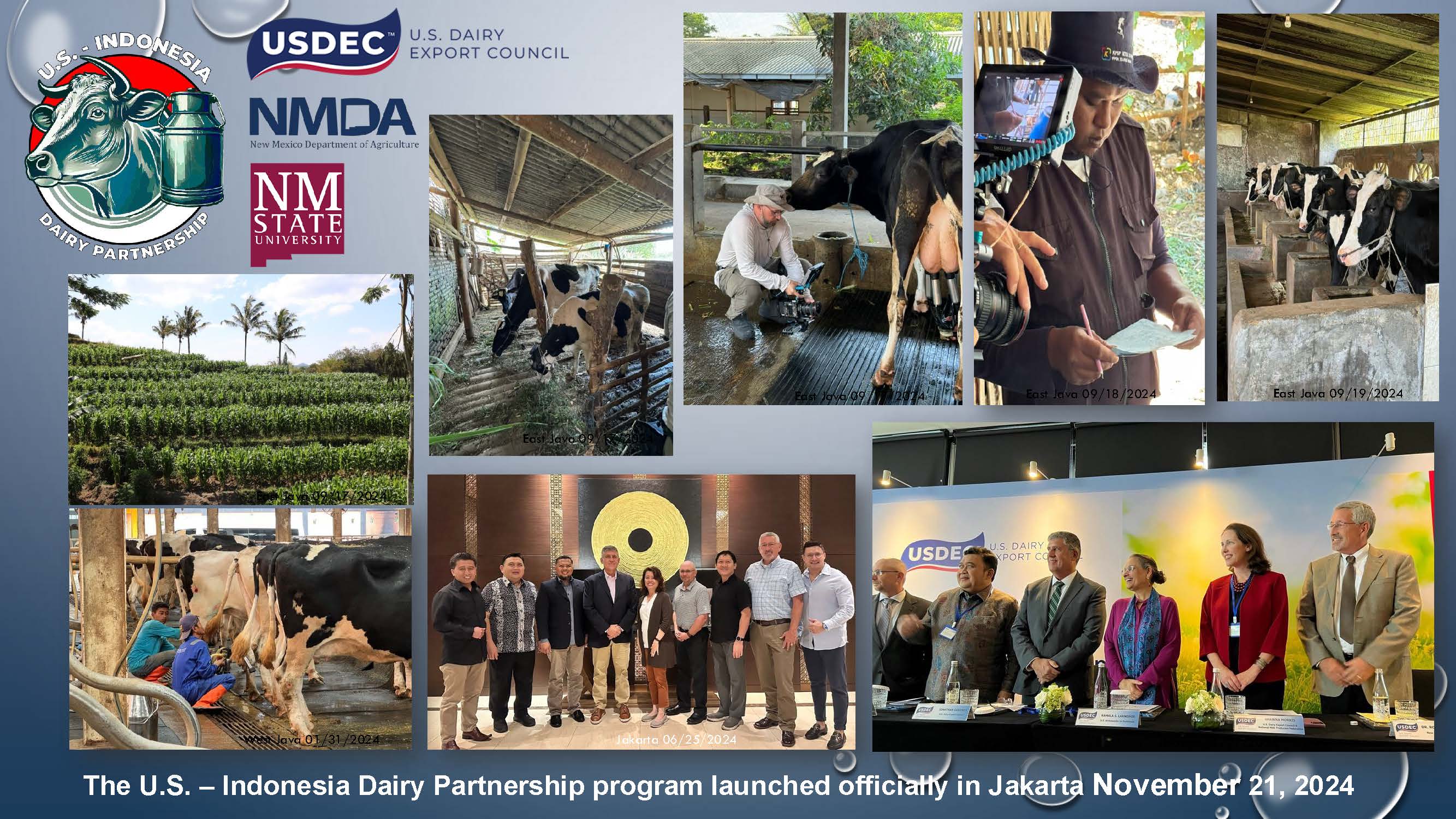 The US - Indonesia Dairy Partnership Program launched officially in Jakarta November 21, 2024